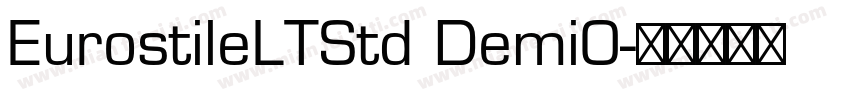 EurostileLTStd DemiO字体转换
